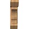 Ekena Millwork Balboa Slat Smooth Bracket w/ Offset Brace, Western Red Cedar, 7 1/2"W x 24"D x 28"H BKT0806X24X28BOA06SWR - alternate 4